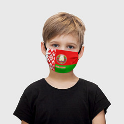 Маска для лица детская Belarus Patriot цвета 3D-принт — фото 1