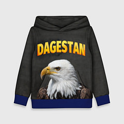 Толстовка-худи детская Dagestan Eagle, цвет: 3D-синий