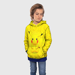 Толстовка-худи детская Pikachu, цвет: 3D-синий — фото 2