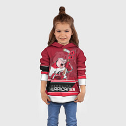 Толстовка-худи детская Carolina Hurricanes, цвет: 3D-белый — фото 2