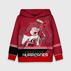Толстовка-худи детская Carolina Hurricanes, цвет: 3D-красный
