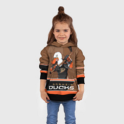Толстовка-худи детская Anaheim Ducks, цвет: 3D-черный — фото 2