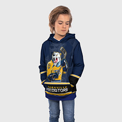 Толстовка-худи детская Nashville Predators, цвет: 3D-синий — фото 2