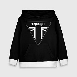 Толстовка-худи детская Triumph 4, цвет: 3D-белый