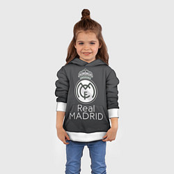 Толстовка-худи детская Real Madrid, цвет: 3D-белый — фото 2