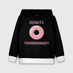 Толстовка-худи детская Donuts, цвет: 3D-белый