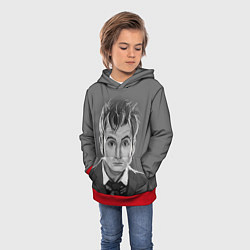 Толстовка-худи детская Doctor Who: fun-art, цвет: 3D-красный — фото 2