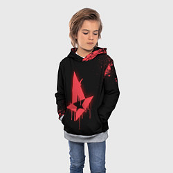 Толстовка-худи детская Astralis: Black collection, цвет: 3D-меланж — фото 2