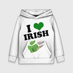 Детская толстовка Ireland, I love Irish