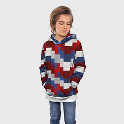 Толстовка-худи детская Jeans color, цвет: 3D-белый — фото 2