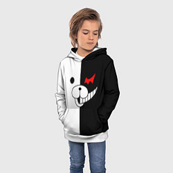 Толстовка-худи детская Monokuma, цвет: 3D-белый — фото 2