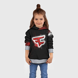 Толстовка-худи детская FaZe Clan: Black collection, цвет: 3D-меланж — фото 2