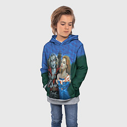 Толстовка-худи детская Король и Шут, цвет: 3D-меланж — фото 2