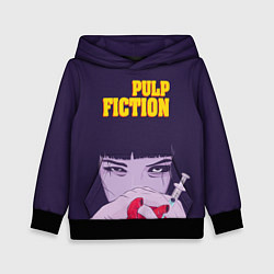 Толстовка-худи детская Pulp Fiction: Dope Heart, цвет: 3D-черный