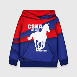 Толстовка-худи детская CSKA est. 1911, цвет: 3D-синий