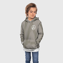 Толстовка-худи детская Linkin Park: Grey style, цвет: 3D-белый — фото 2