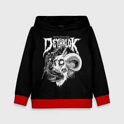 Толстовка-худи детская Dethklok: Goat Skull, цвет: 3D-красный