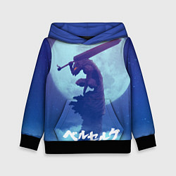 Толстовка-худи детская Berserk Night, цвет: 3D-черный