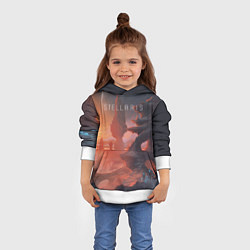 Толстовка-худи детская Stellaris, цвет: 3D-белый — фото 2