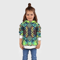 Толстовка-худи детская Fractall, цвет: 3D-белый — фото 2