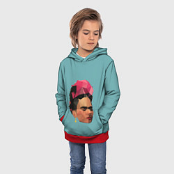 Толстовка-худи детская Фрида, цвет: 3D-красный — фото 2