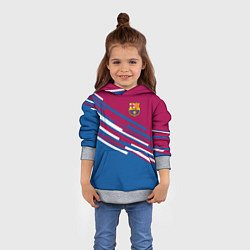 Толстовка-худи детская Barcelona FC: Sport Line 2018, цвет: 3D-меланж — фото 2
