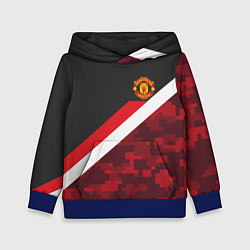 Толстовка-худи детская Man UTD FC: Sport Camo, цвет: 3D-синий