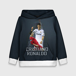 Толстовка-худи детская Christiano Ronaldo, цвет: 3D-белый