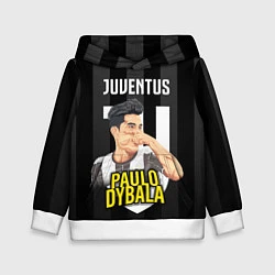 Толстовка-худи детская FC Juventus: Paulo Dybala, цвет: 3D-белый