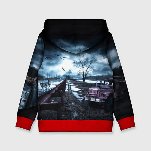 Детская толстовка S.T.A.L.K.E.R: Иван / 3D-Красный – фото 2