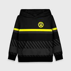 Толстовка-худи детская FC Borussia 2018 Original #3, цвет: 3D-черный