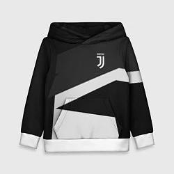 Толстовка-худи детская FC Juventus: Sport Geometry, цвет: 3D-белый