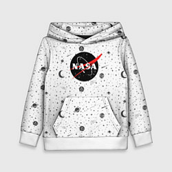 Толстовка-худи детская NASA: Moonlight, цвет: 3D-белый