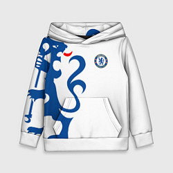 Толстовка-худи детская FC Chelsea: White Lion, цвет: 3D-белый