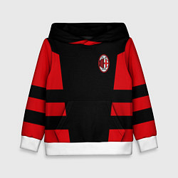 Толстовка-худи детская АC Milan: Black Sport, цвет: 3D-белый