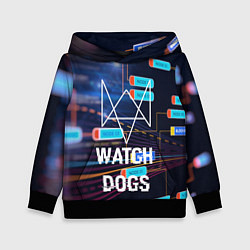 Толстовка-худи детская Watch Dogs, цвет: 3D-черный