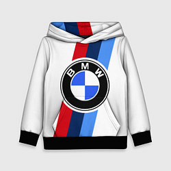 Толстовка-худи детская BMW M: White Sport, цвет: 3D-черный
