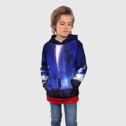 Толстовка-худи детская Your Name, цвет: 3D-красный — фото 2