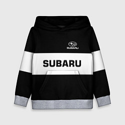 Толстовка-худи детская Subaru: Black Sport, цвет: 3D-меланж