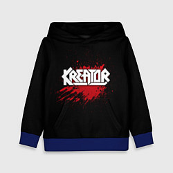 Толстовка-худи детская Kreator: Blood, цвет: 3D-синий
