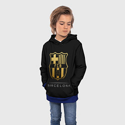 Толстовка-худи детская Barcelona Gold Edition, цвет: 3D-синий — фото 2