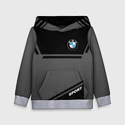 Толстовка-худи детская BMW SPORT БМВ СПОРТ, цвет: 3D-меланж