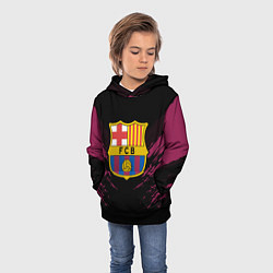 Толстовка-худи детская Barcelona FC: Sport Fashion, цвет: 3D-черный — фото 2