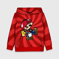 Детская толстовка Super Mario: Red Illusion