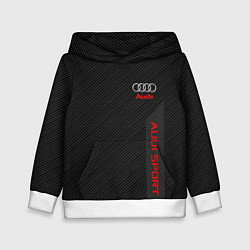 Толстовка-худи детская Audi: Sport Line, цвет: 3D-белый