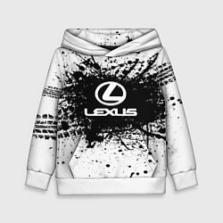 Толстовка-худи детская Lexus: Black Spray, цвет: 3D-белый