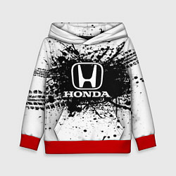 Толстовка-худи детская Honda: Black Spray, цвет: 3D-красный