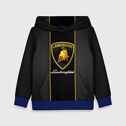 Толстовка-худи детская Lamborghini Luxury, цвет: 3D-синий
