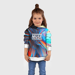 Толстовка-худи детская Muse: Colour Abstract, цвет: 3D-белый — фото 2