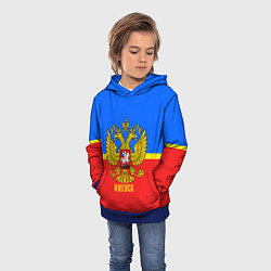Толстовка-худи детская Ижевск: Россия, цвет: 3D-синий — фото 2
